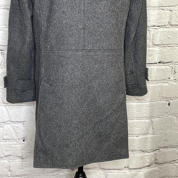 J Crew Toggle Button Hooded Coat -  Gray - Size medium - Picture 7 of 9